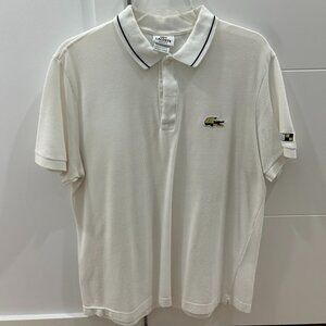 Lacoste Men’s Size 5 (US Large) White Polo Shirt